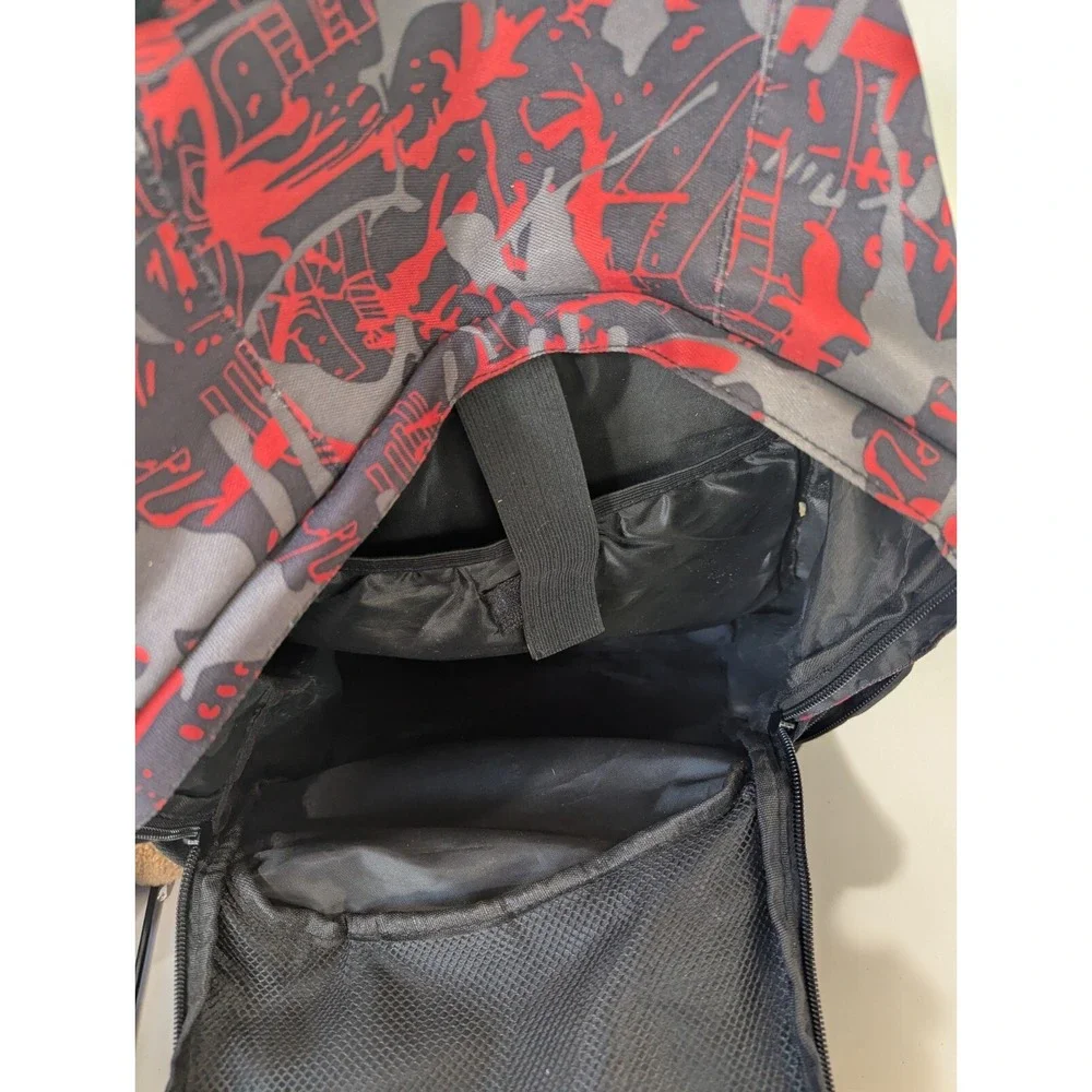 Sport Backpack Travel  Day, School Bag Lightweight Black Red